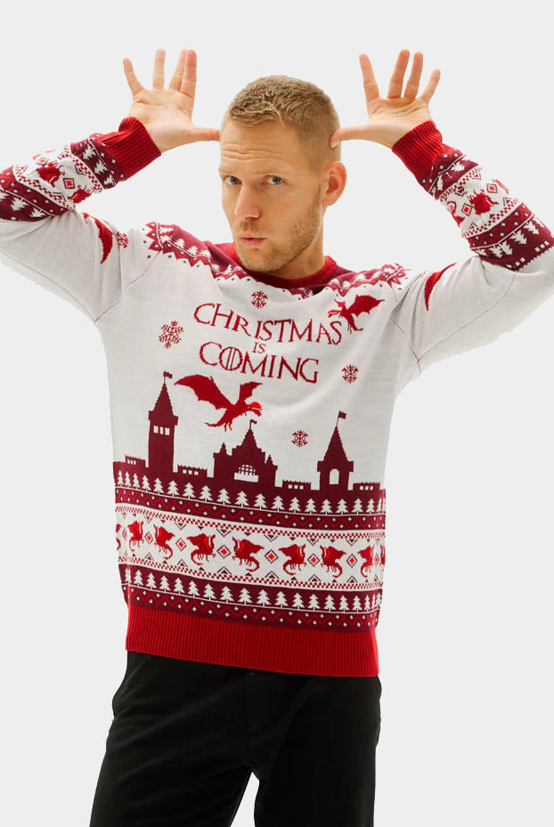 Camisola de Natal Christmas is Coming homem