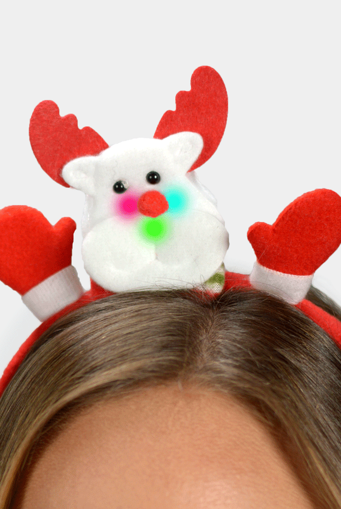 Bandolete de Natal com Luzes LED Rena