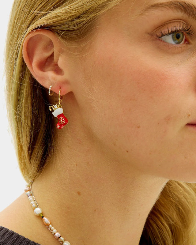 Brincos de Natal Meias de Natal Mulher