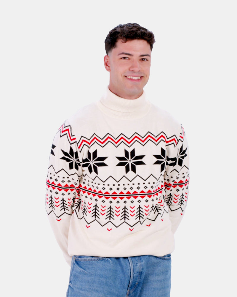 Camisola para Casal em Algodão Orgânico Après-ski Homem