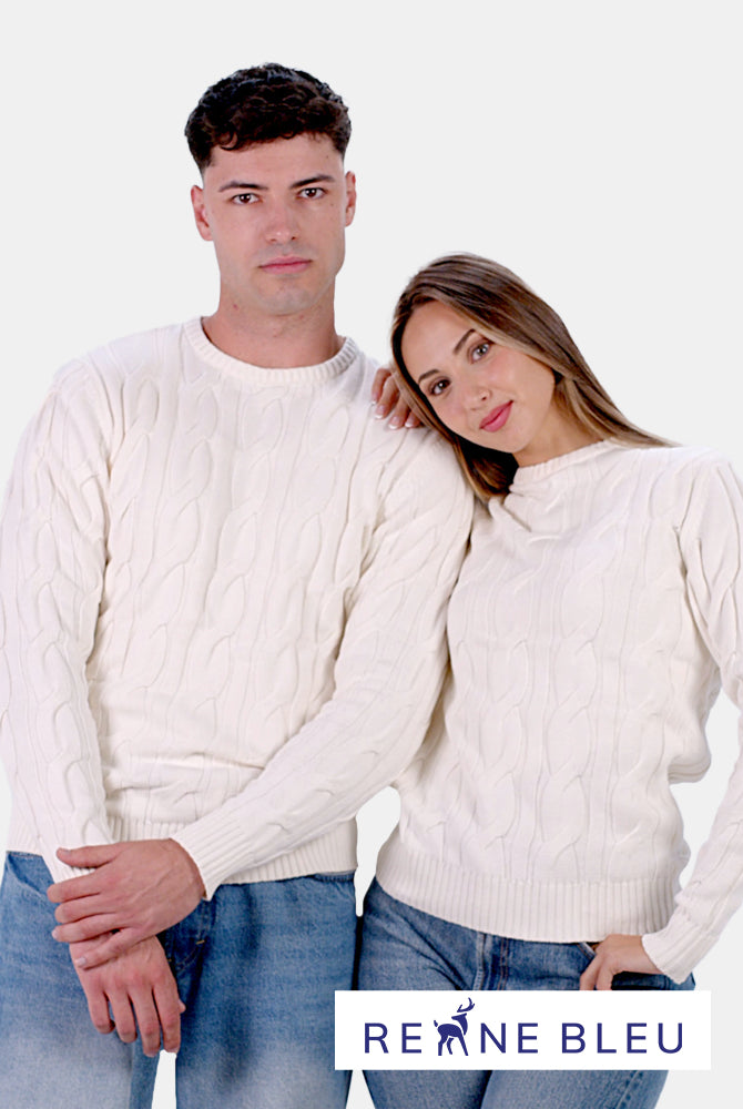 Camisola para Casal em Algodão Orgânico Snowfall