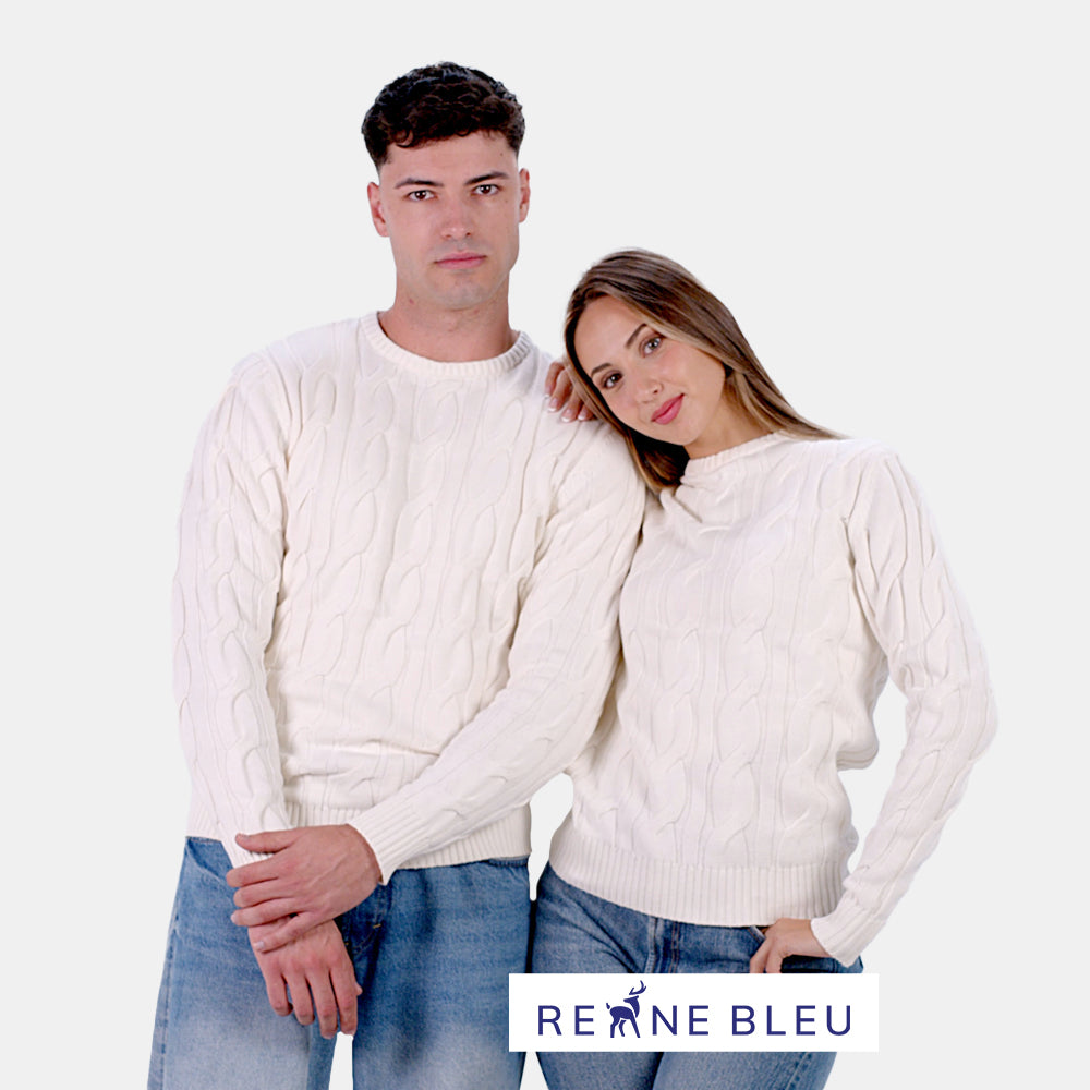 Camisola para Casal em Algodão Orgânico Snowfall