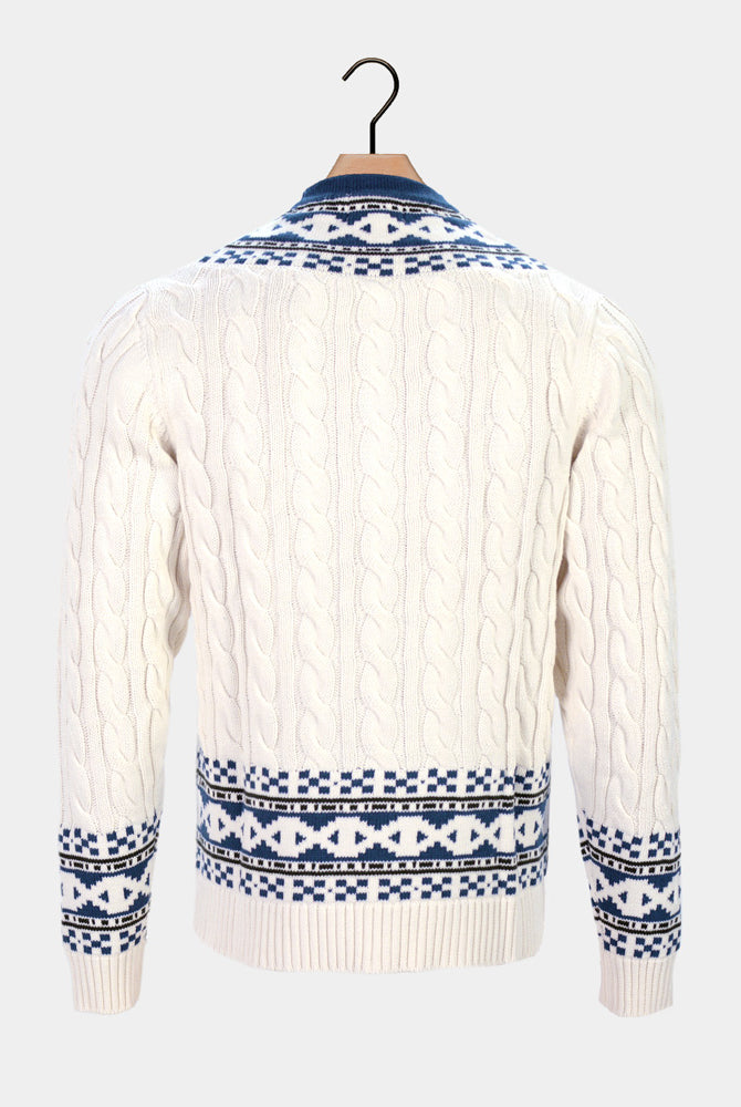 Camisola para Casal Cardigã em Algodão Cottage Orgânico
