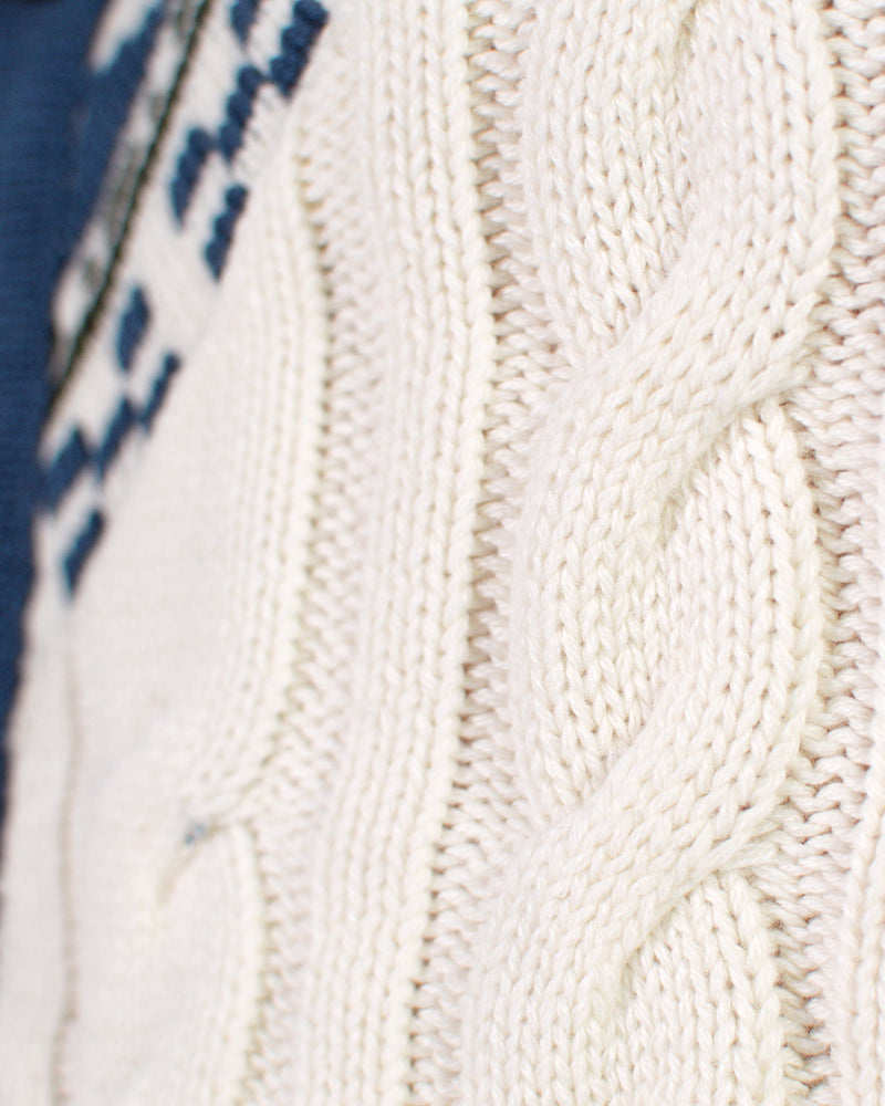 Camisola para Casal Cardigã em Cottage Algodão Orgânico