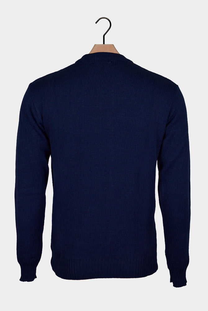 Camisola de Natal Casal Azul Marinho Boneco de Neve