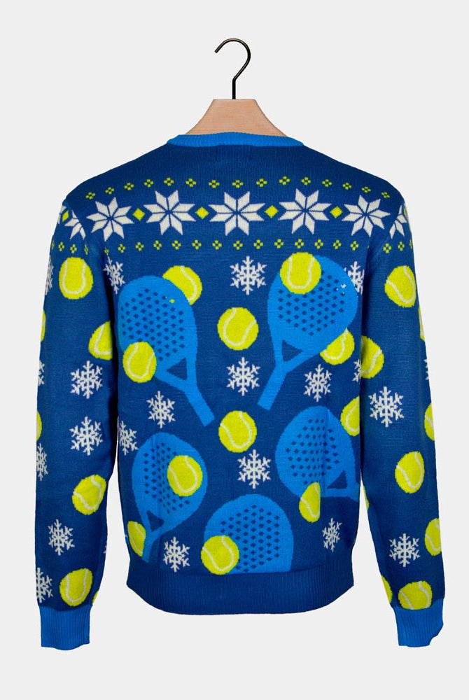 Padel Christmas Camisola de Natal para Casal Azul