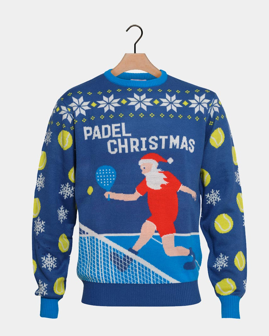 Camisola de Natal Azul Padel Christmas