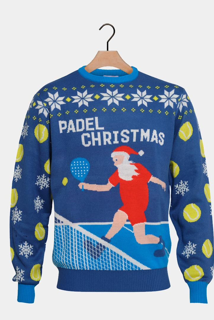 Camisola de Natal Azul Padel Christmas