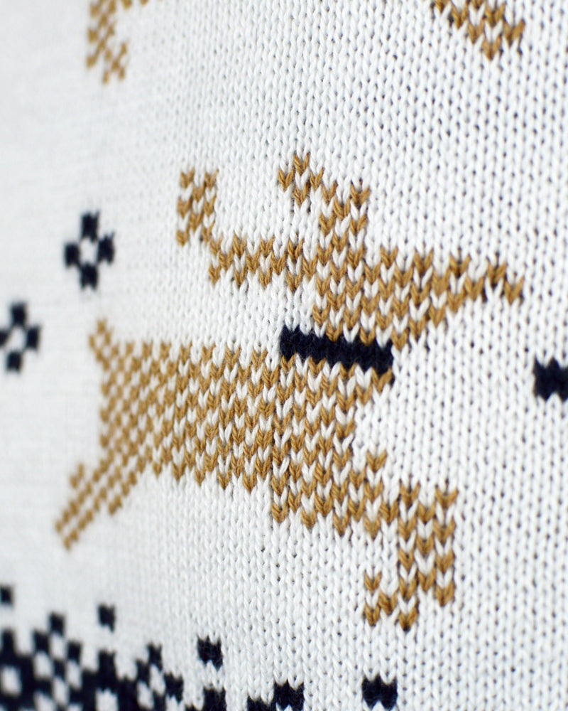 Camisola de Natal Branca Elegante Alaska Família