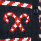 Camisola de Natal Cardigã para Homem com Estrelas Polares Azul