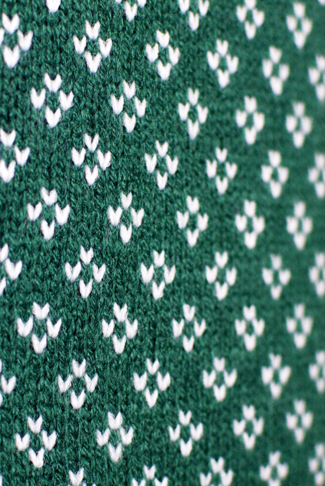 Camisola de Natal casal Clássico Elegante Verde e Branca