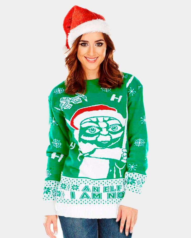 Camisola de Natal para Casal I am Not an Elf mulher