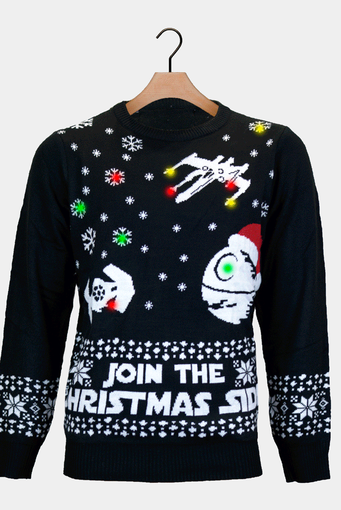 Camisola de Natal com Luzes LED Join the Christmas Side