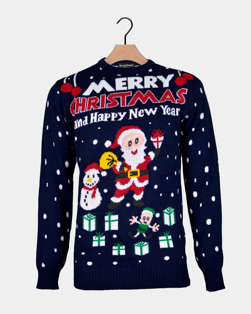 Camisola de Natal para Casal Merry Christmas and Happy New Year