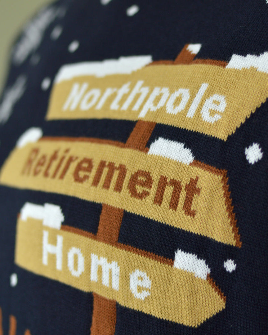 Camisola de Natal para Casal Pai Natal Andarilho a caminho da Reforma