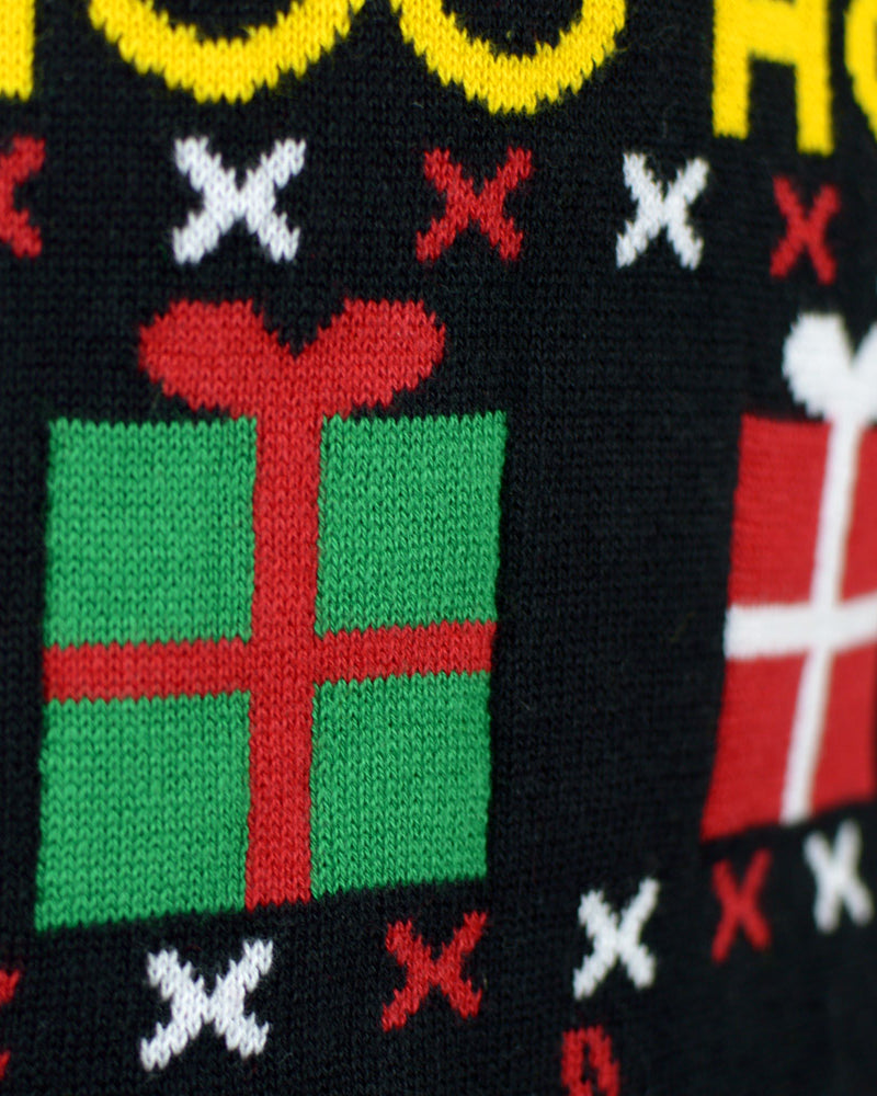 Camisola de Natal Casal Pai Natal Presentes Algodão Orgânico Bonecos