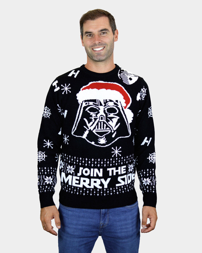 Camisola de Natal Homem Casal Star Wars Join The Merry Side