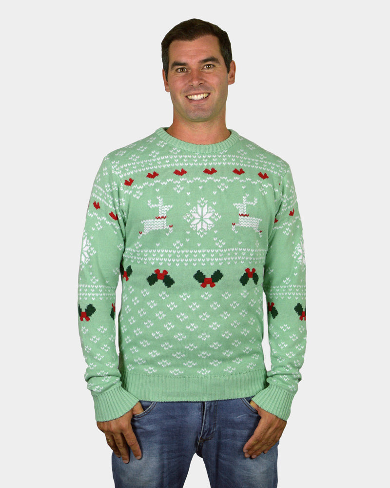 Camisola de Natal para Casal Verde Sweet Christmas homem