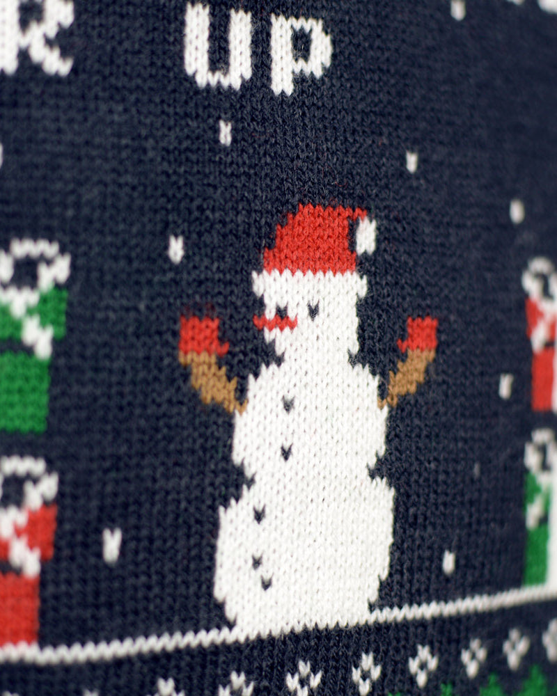 Camisola de Natal para Casal Vintage Gaming Boneco