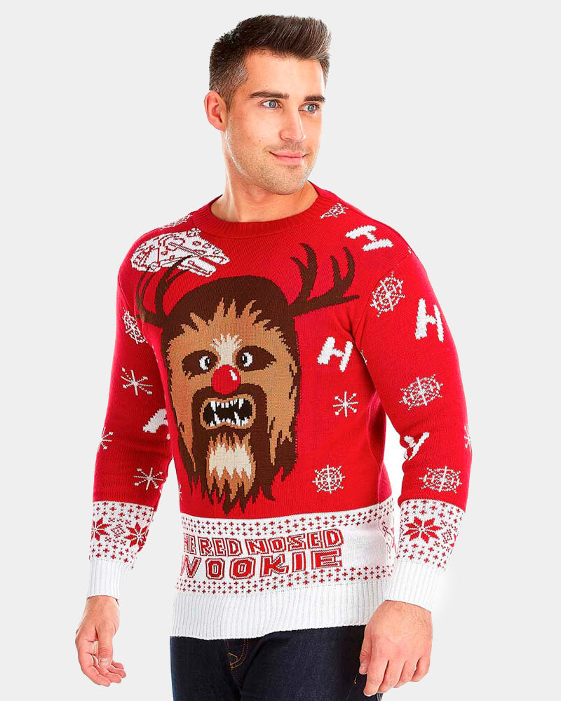Camisola de Natal Star Wars Homem Casal Wookiee
