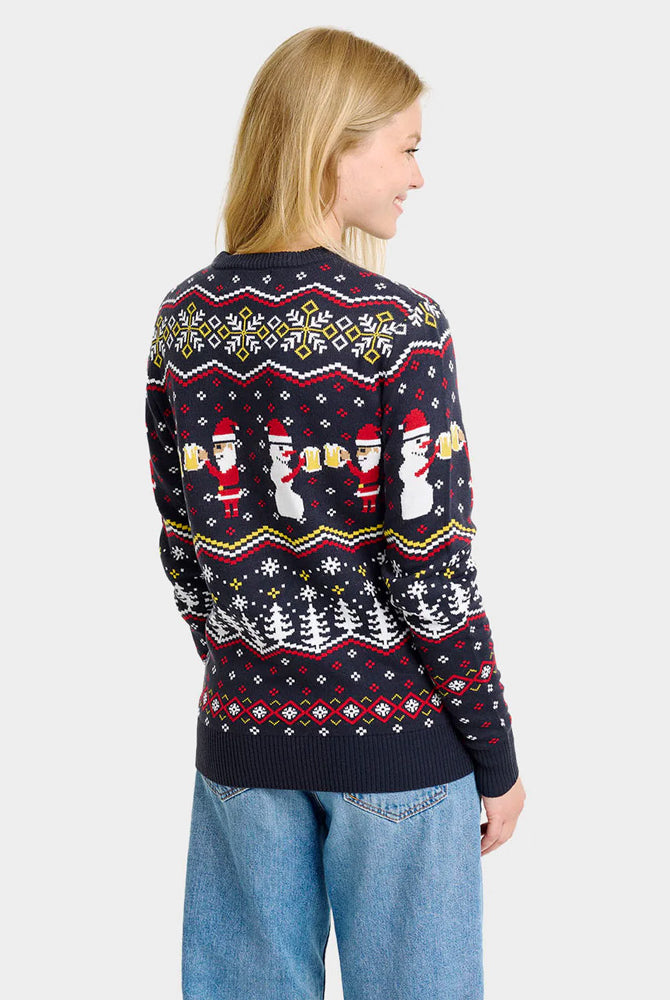 Camisola de Natal para Mulher Santa Cheers