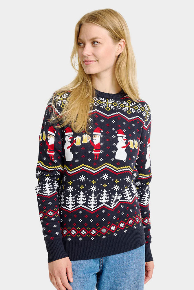 Camisola de Natal Mulher Cheers Santa