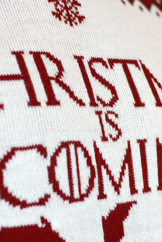 Camisola de Natal Christmas is Coming para Homem