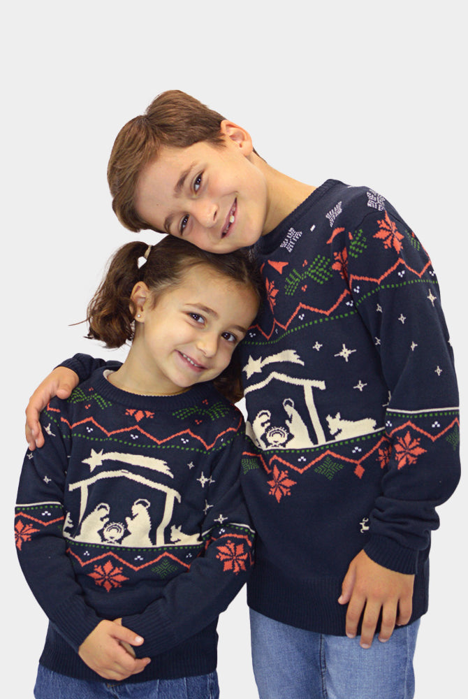 Camisola de Natal para Crianças Nativity