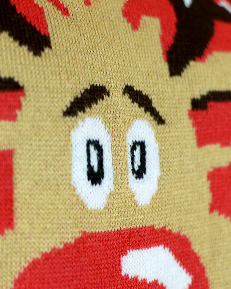 Camisola de Natal para Menina e Menino Rena Cachecol