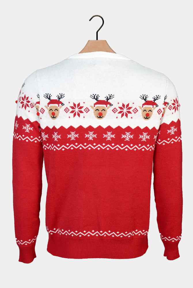Camisola de Natal Família Rena Adorável