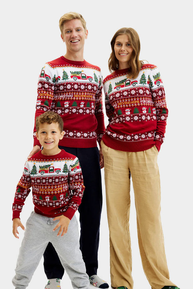 Camisola de Natal para Familia Driving Home