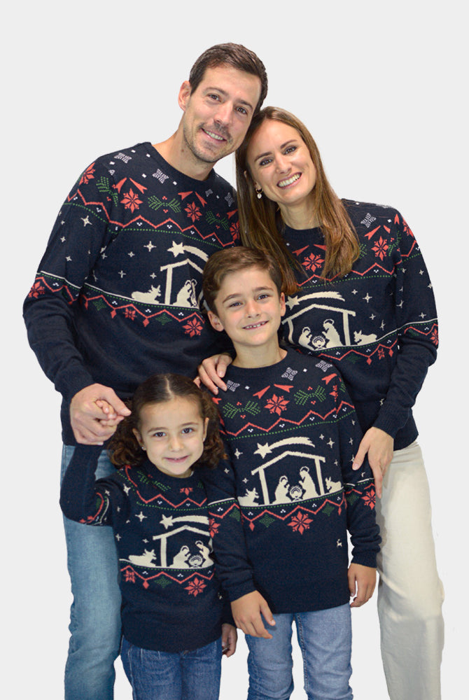 Camisola de Natal para Família Nativity