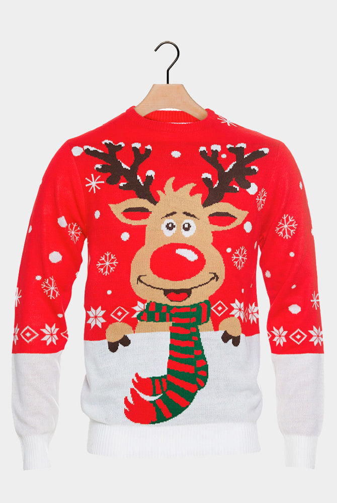 Cachecol Camisola de Natal para Família Rena