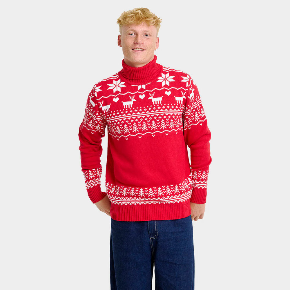 Camisola de Natal Homem Gola Alta em Algodão Orgânico Greenlandish