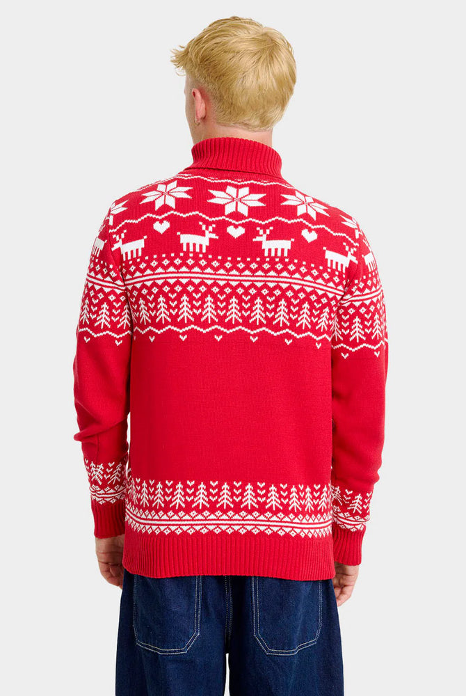 Camisola de Natal para Homem em Algodão Orgânico Greenlandish de Gola Alta