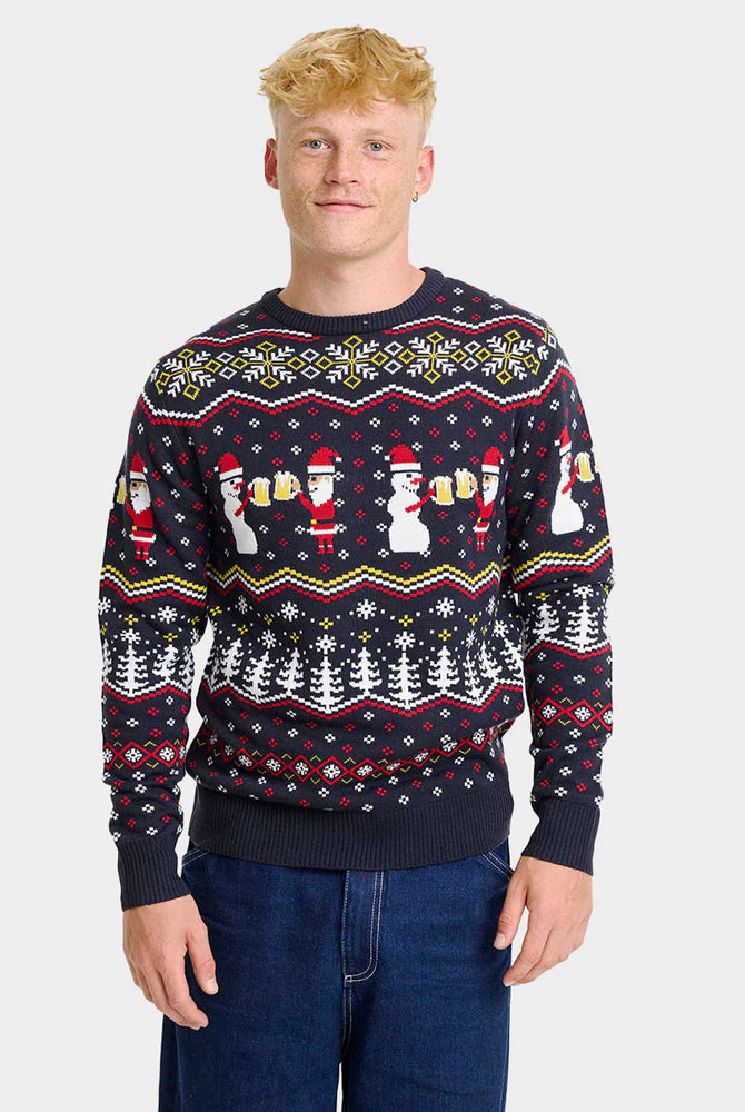 Camisola de Natal para homem Cheers Santa