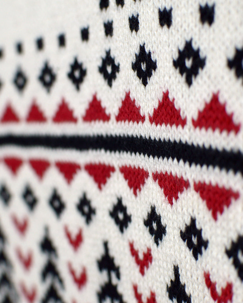 Camisola de Natal Homem Gola Alta Elegante Bege Algodão Orgânico