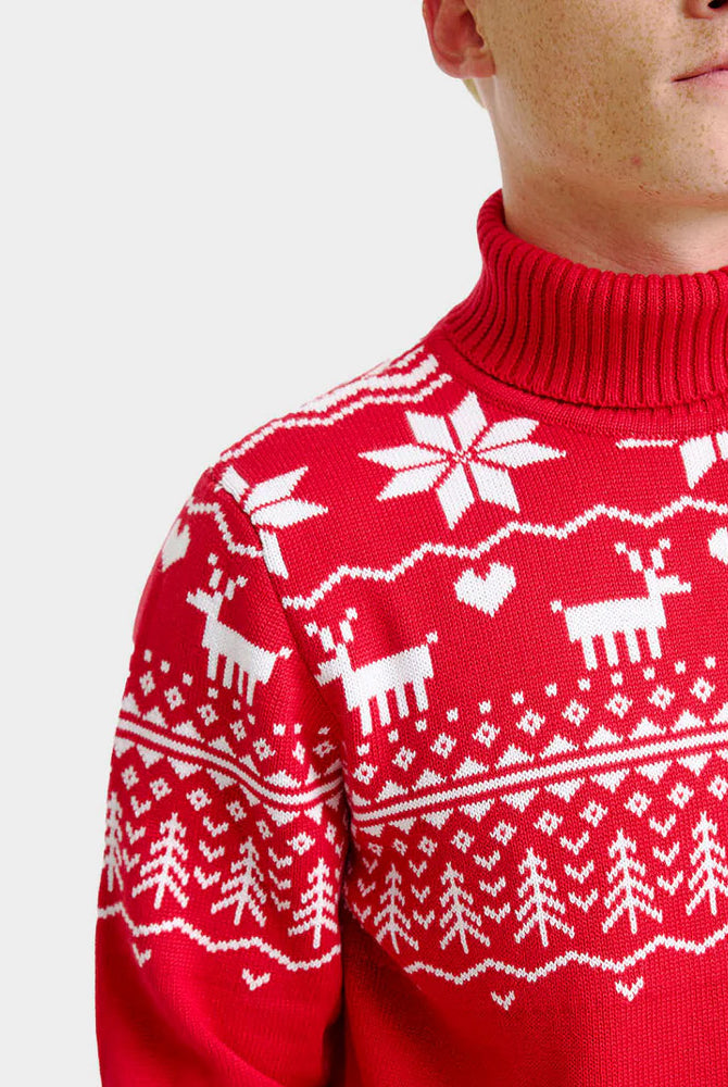 Camisola de Natal para Homem de Gola Alta Greenlandish Algodão Orgânico