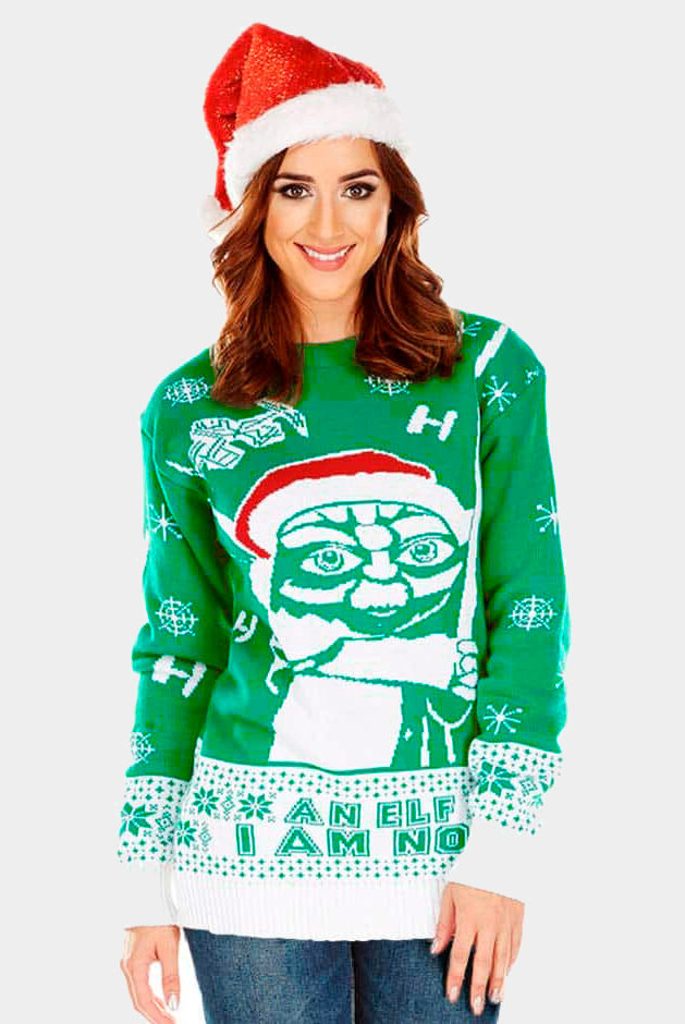 Camisola de Natal para Homem Star Wars I am Not an Elf Mulher