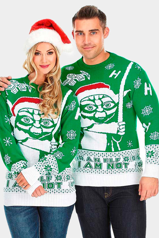 Camisola de Natal para Homem I am Not an Elf mulher