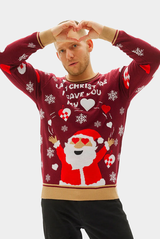 Camisola de Natal Last Christmas I gave you my Heart para Homem