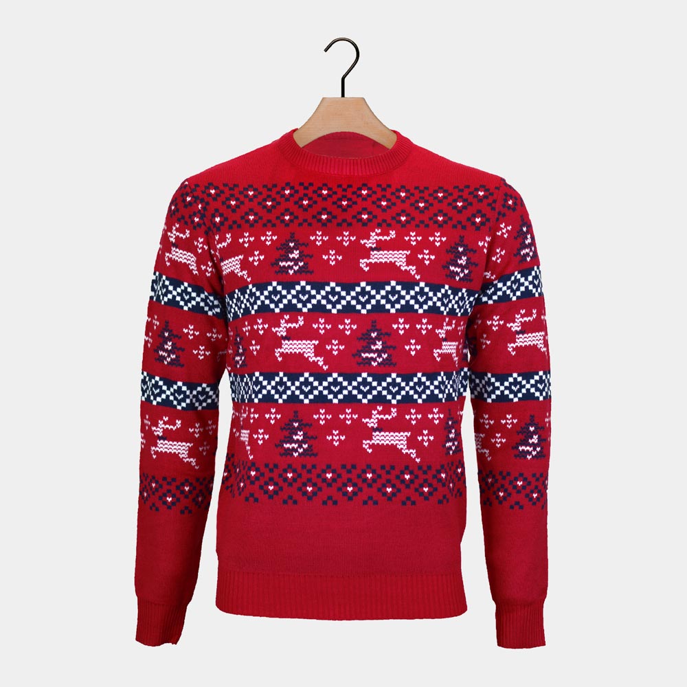 Camisola de Natal para Homem Vermelha Canadá