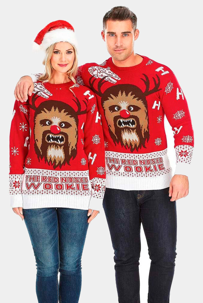 Camisola de Natal para Homem Wookiee mulher