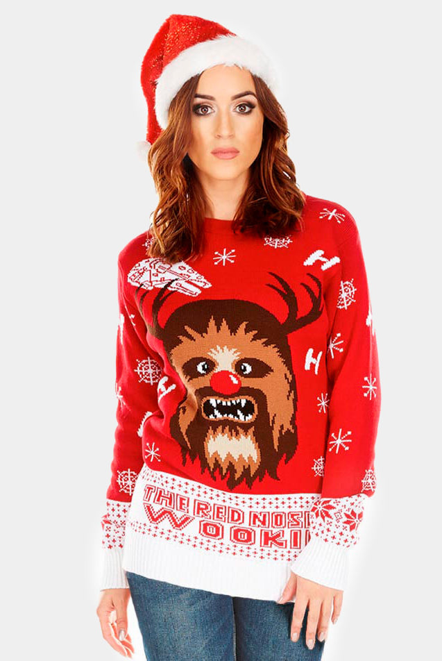 Camisola de Natal Mulher Star Wars para Homem Wookiee
