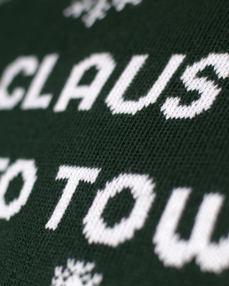 Camisola de Natal com Luzes LED para Casal Santa is Coming to Town