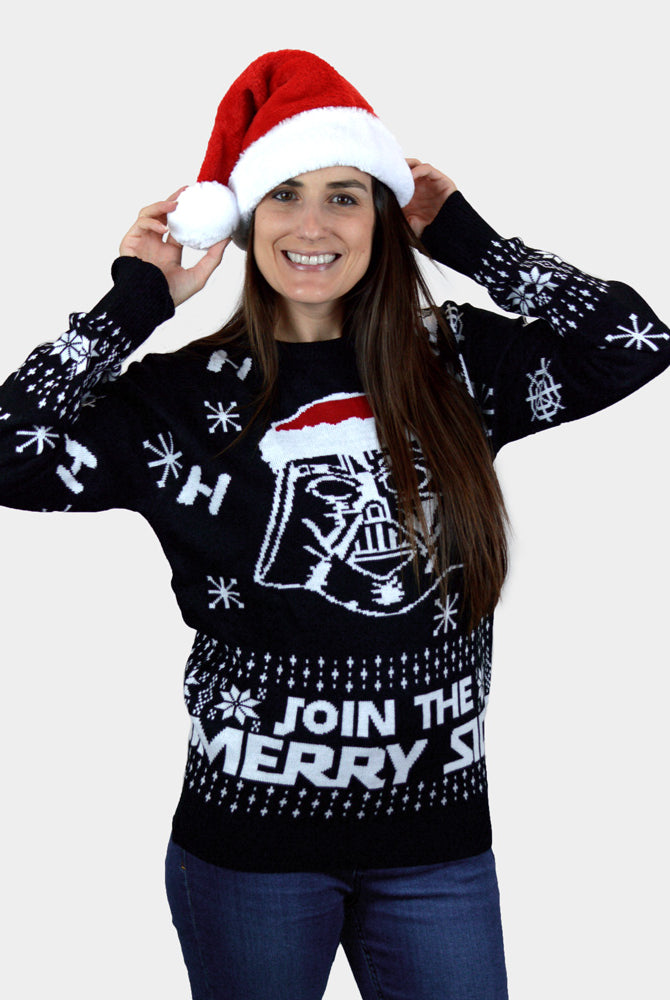 Camisola de Natal para Menina e Menino Mulher Star Wars Join The Merry Side
