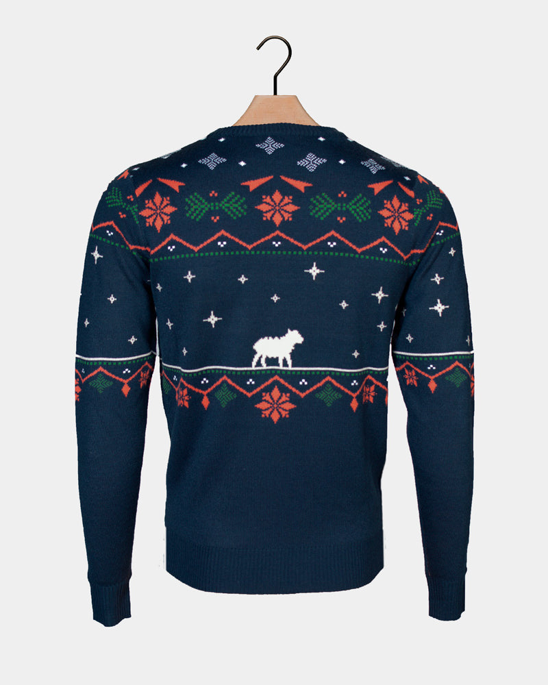 Camisola de Natal para Mulher Azul Nativity