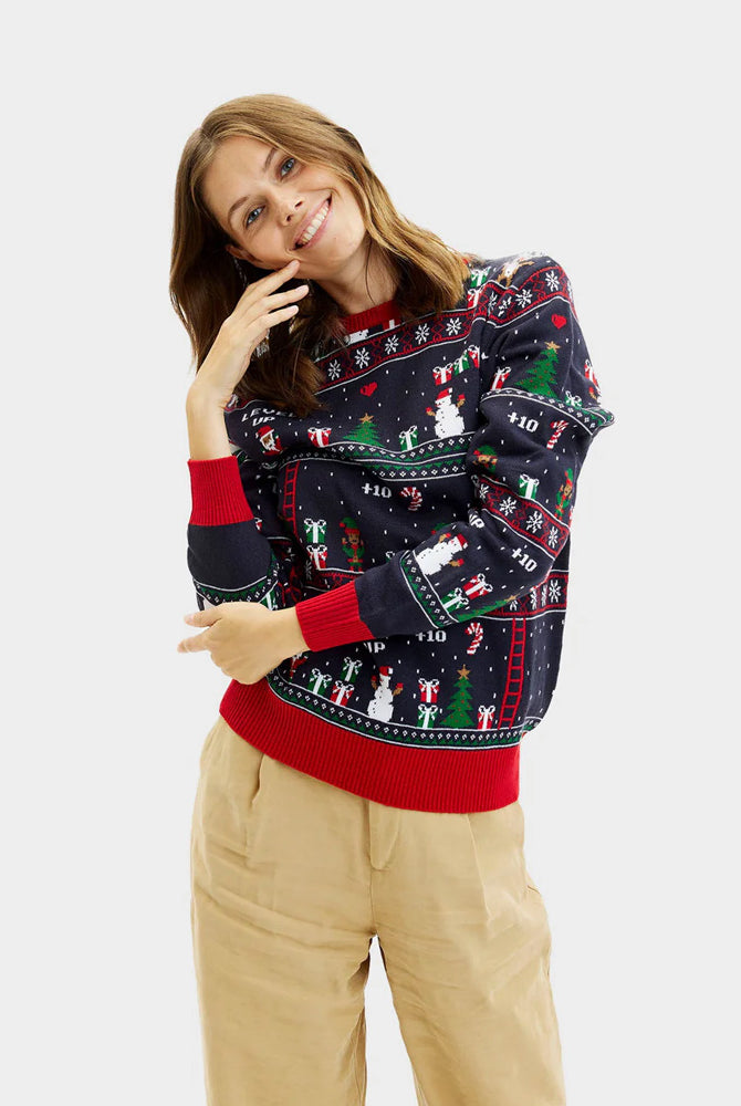 Camisola de Natal para Mulher Gaming Vintage
