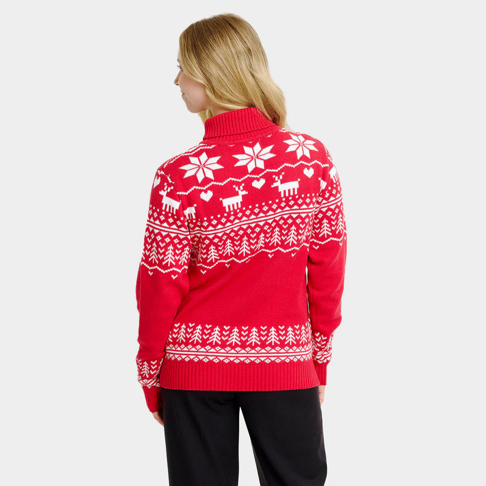 Camisola de Natal para Mulher de Gola Alta Greenlandish Algodão Orgânico