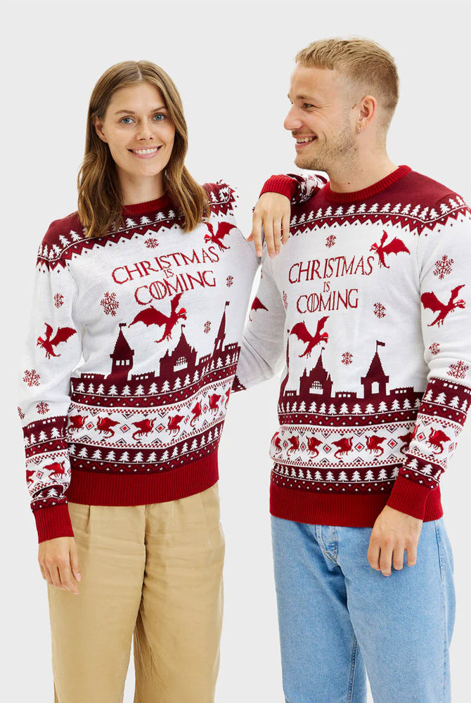 Camisola de Natal para Mulher Homem Christmas is Coming
